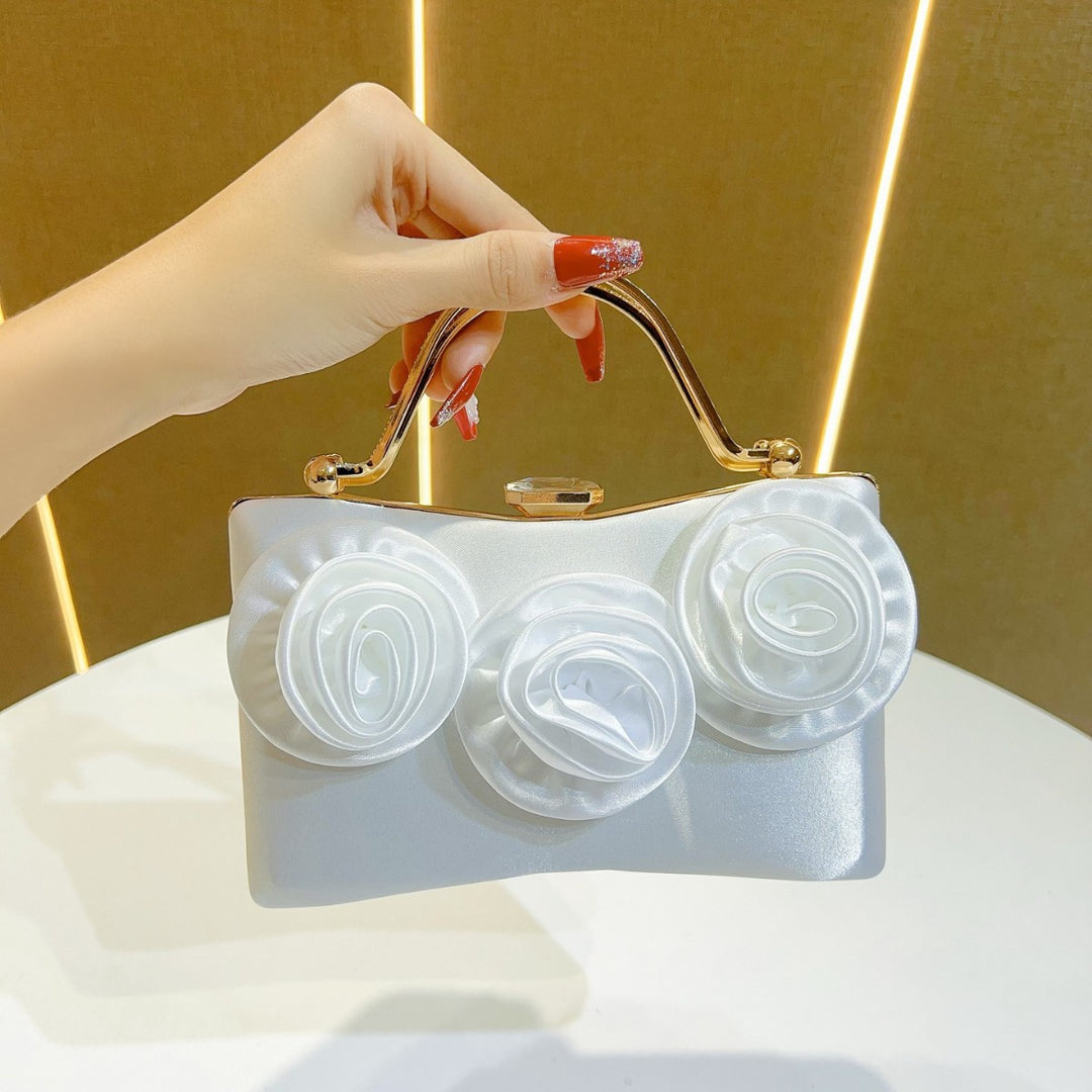 Dekorative, floral-verzierte Abendhandtasche