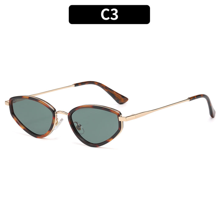 Schicke Winkelförmige Katzenaugen-Sonnenbrille