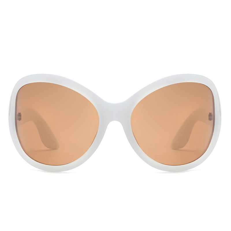 Damen Sonnenbrille im stilvollen Schmetterlingsdesign mit UV-Schutz und breitem Rahmen Karnz