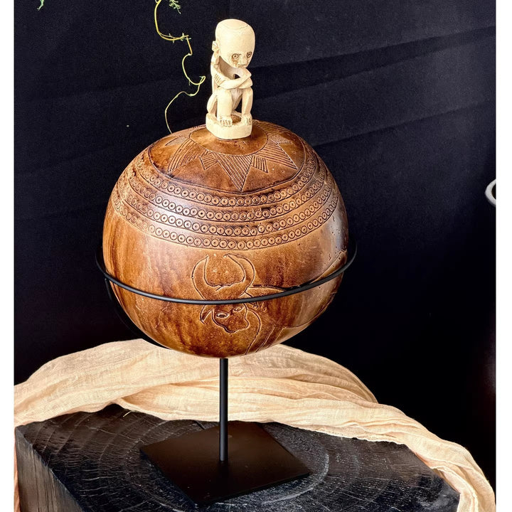 Dekorative Künstlerische Globus Skulptur