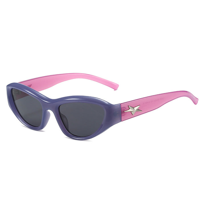 Retro-inspirierte Cat-Eye-Sonnenbrille Karnz