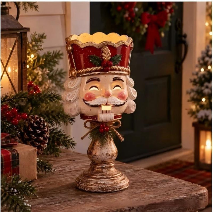 Dekorative Nussknacker-Tischlampe Karnz