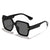 Damen stilvolle oversized Sonnenbrille mit modischem Rahmen Karnz