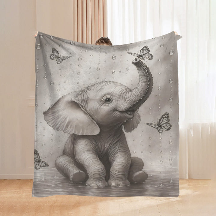 Weiche Cartoon-Dackel-Themen-Fleece-Decke