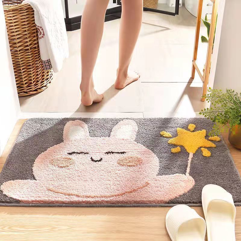 Plüsch Badezimmer Zitat Matte