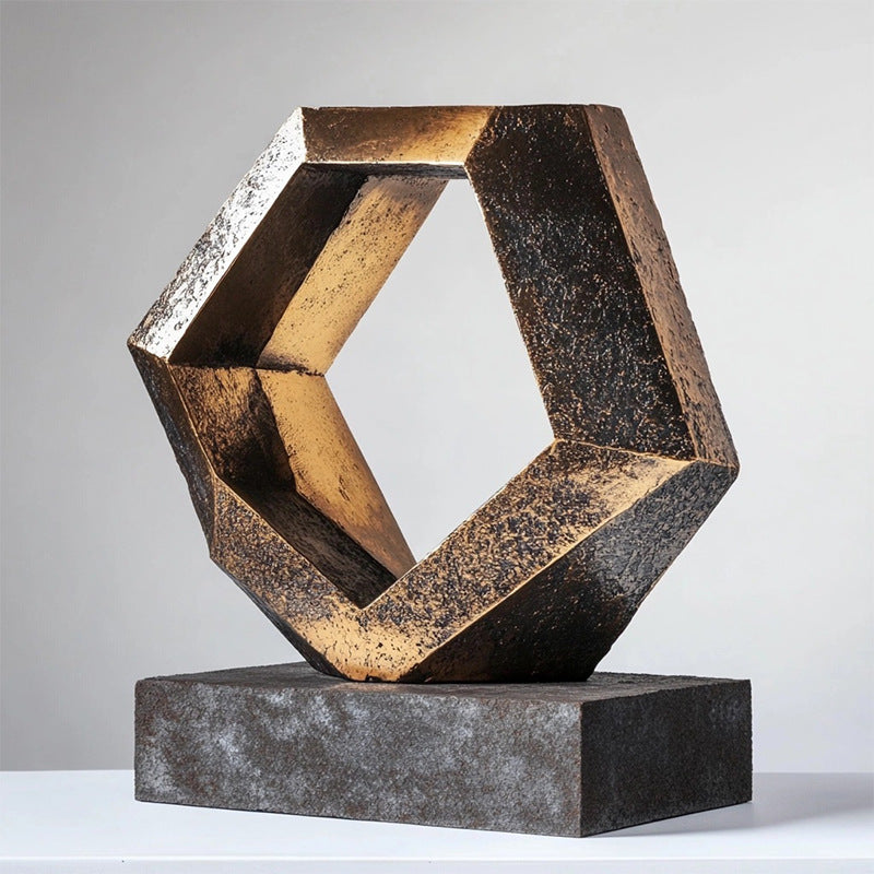 Abstrakte dekorative Holzskulptur