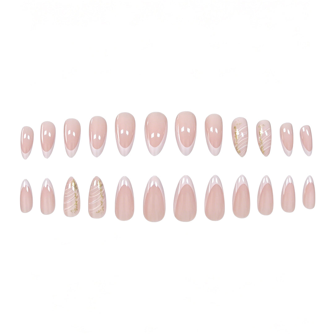 Elegante French Tip Gel-Nagelverstärkungen Karnz 1789915803