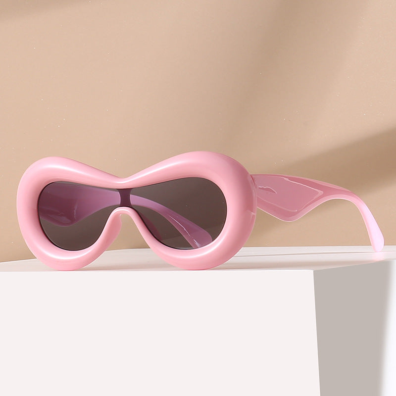 Damen futuristische Augenmaske Sonnenbrille Karnz