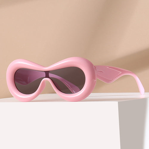 Damen futuristische Augenmaske Sonnenbrille Karnz