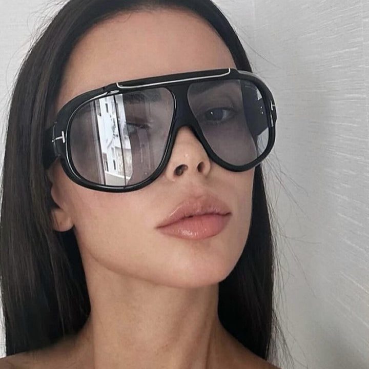 Damen futuristische protectors Sonnenbrille Karnz