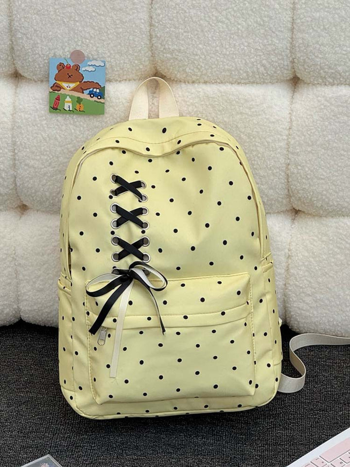 Verspielter Punkte Casual Rucksack Karnz