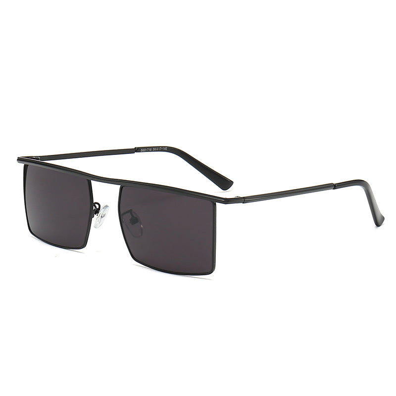 Damen modische Sonnenbrille mit filigranem, rechteckigem Rahmen Karnz