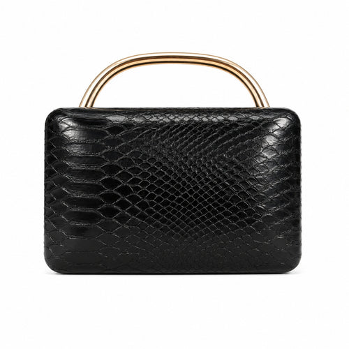 Strukturierte Python-Prägung Handtasche