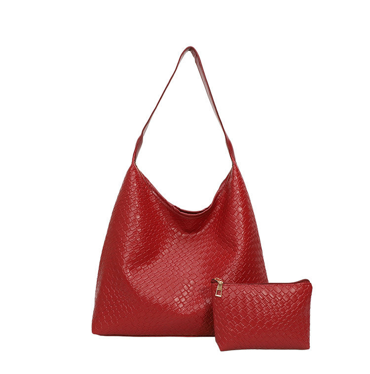 Elegante strukturiert Leder Hobo Handtasche Karnz