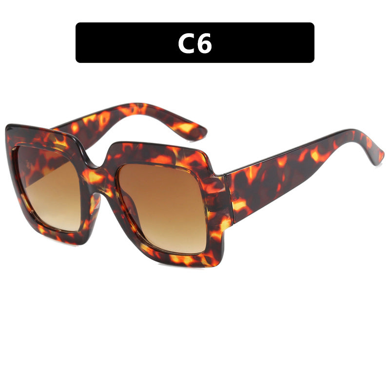 Damen oversized Sonnenbrille mit quadratischen Rahmen und UV-Schutz Karnz