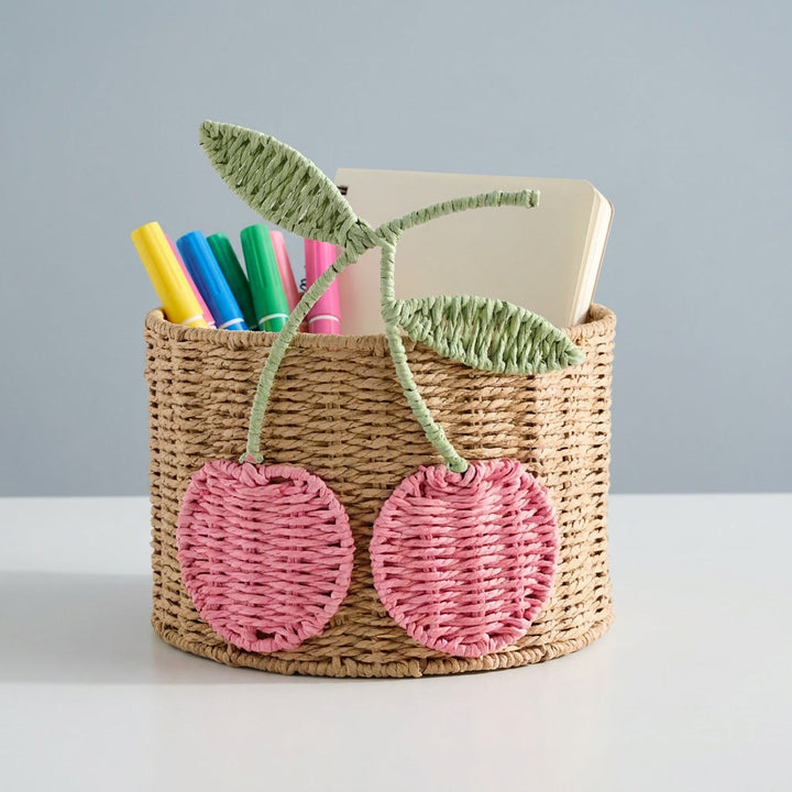 Verspielter Aufbewahrungskorb mit Obstdesign Karnz