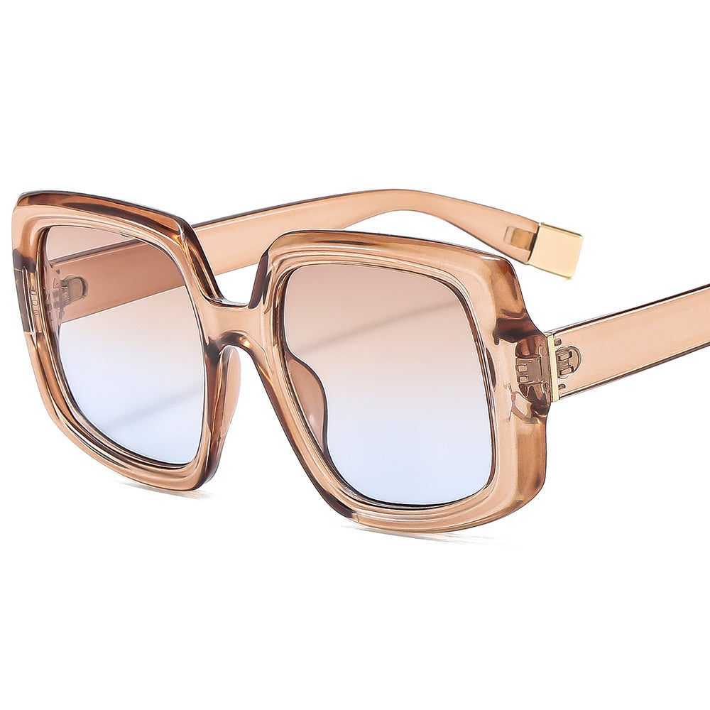 Damen modische Sonnenbrille mit auffälliger quadratischer Rahmenkonstruktion Karnz