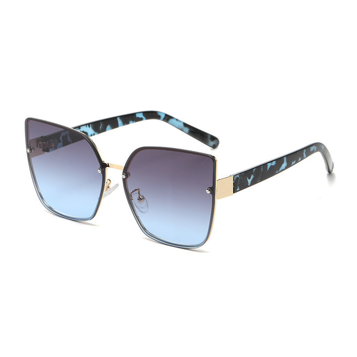 Damen Oversized Sonnenbrille mit Gradientenschutz Karnz