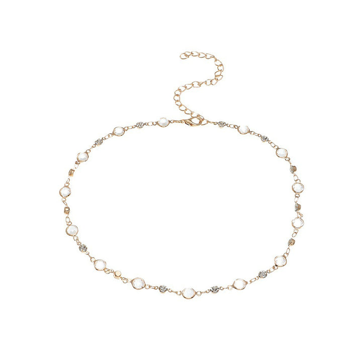Elegante Kristallbesetzte Fußkette Karnz