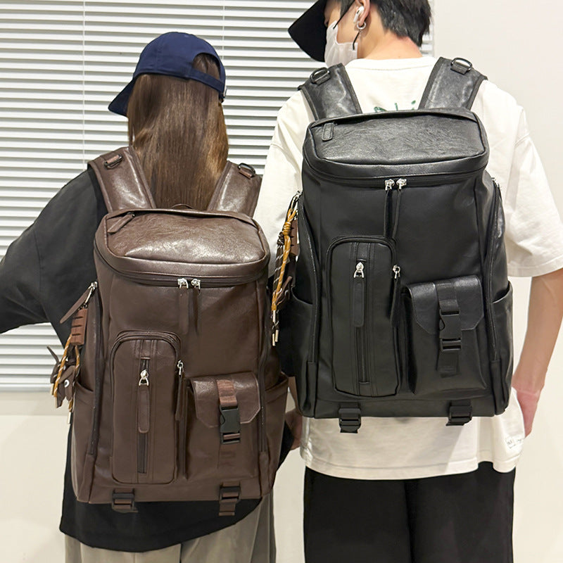Multifunktionaler Leder-Rucksack Karnz