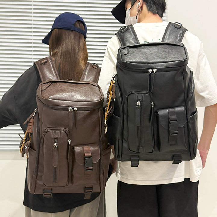 Multifunktionaler Leder-Rucksack Karnz