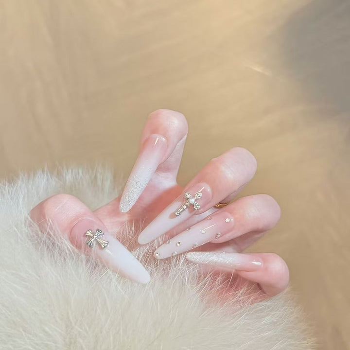 Dekorative Lange Nagelkunst Karnz