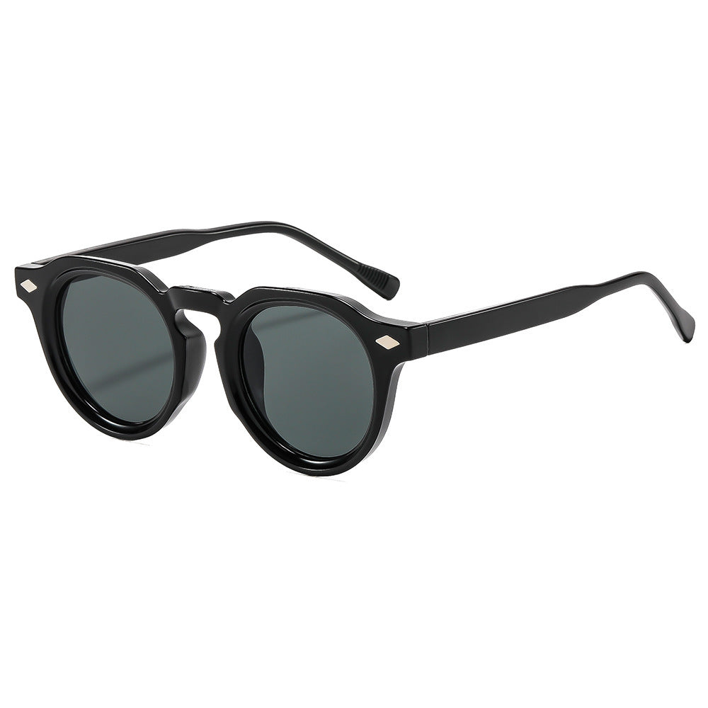 Retro-inspirierte runde Rahmen Sonnenbrille Karnz