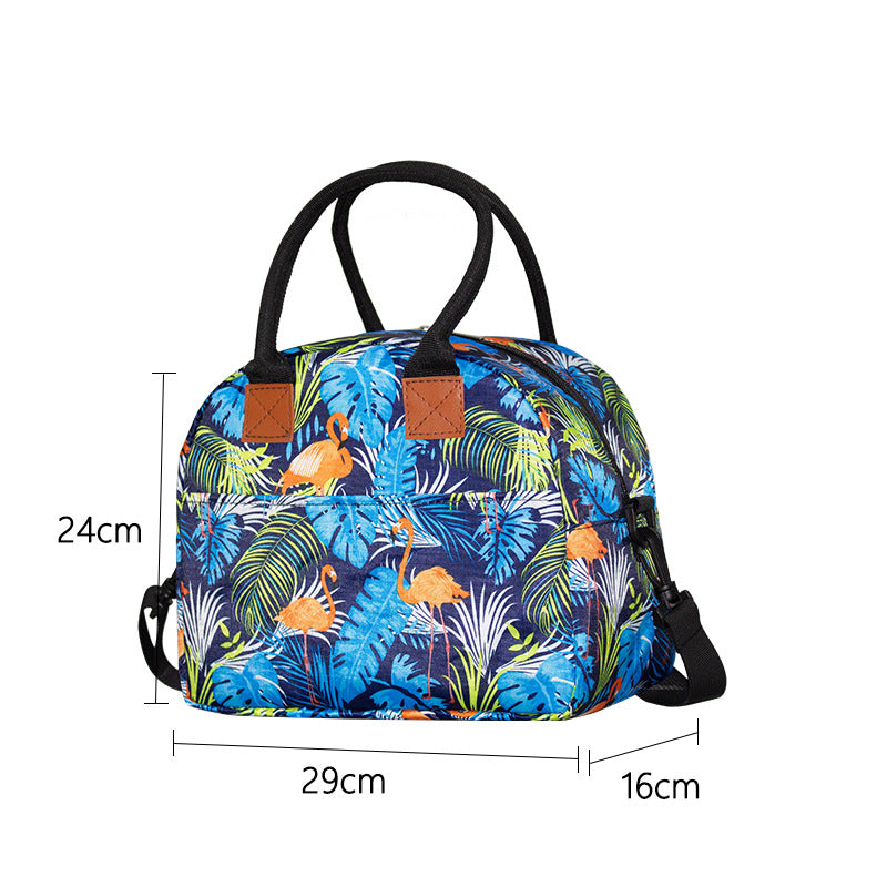 Damen Kühltasche mit Blumenmotiv und praktischem Isolierfach Karnz