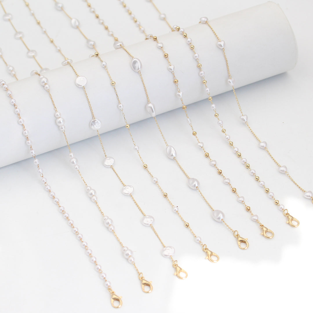 Perlenakzentuierte Brillenband Karnz