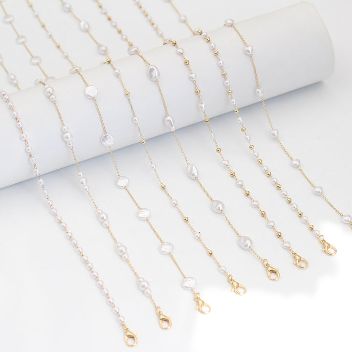 Perlenakzentuierte Brillenband Karnz