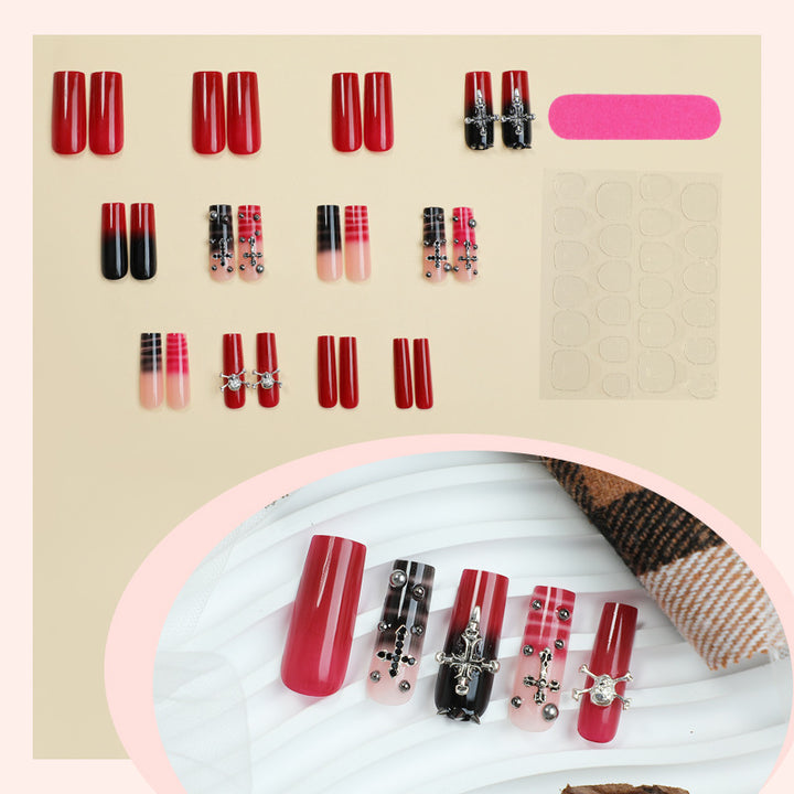 Gothic-Themed Press-On Nail Set Karnz