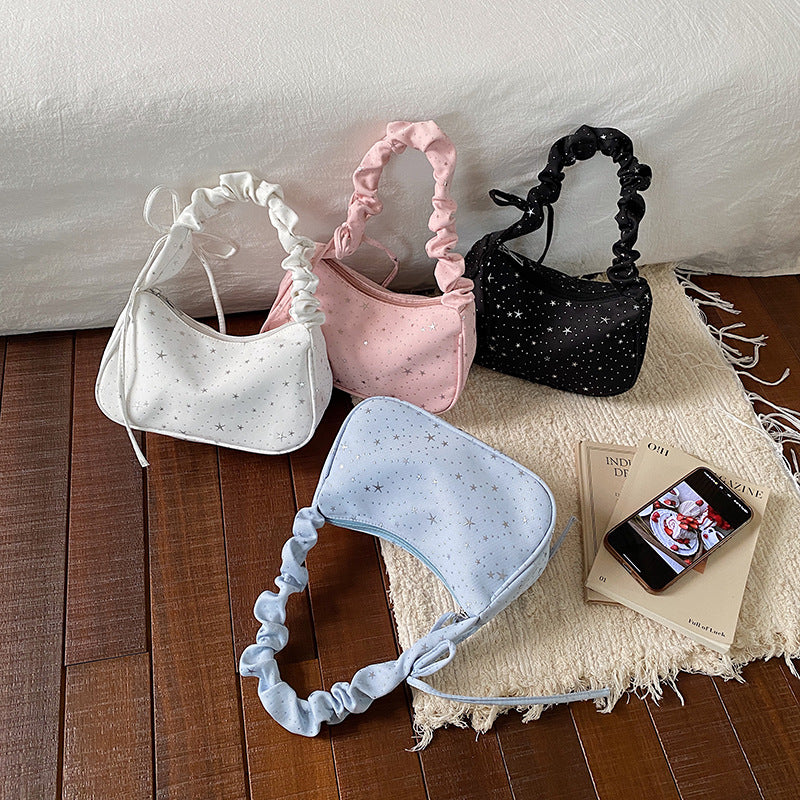 WoChic Schlaff Star-Muster Handtasche Karnz