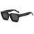 Damen designer Sonnenbrille mit modernem, quadratischem Rahmen und UV-Schutz Karnz