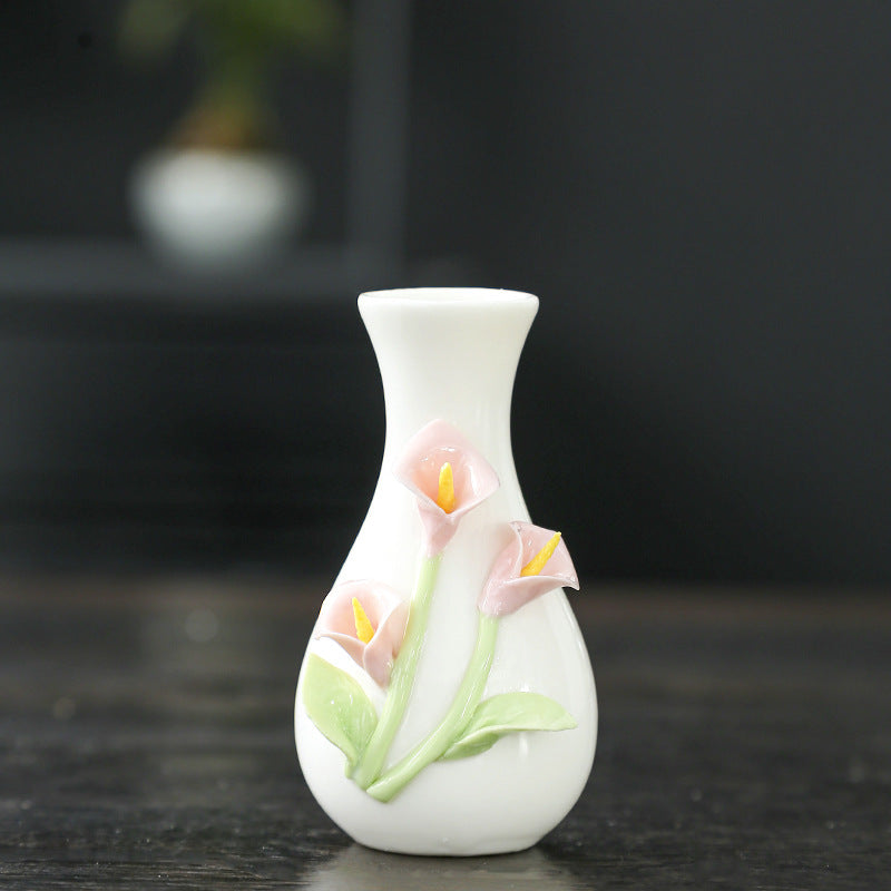 Elegante Florale Keramische Vase Karnz