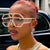 Damen stilvolle Sonnenbrille mit geometrischem Rahmen und Strassverzierung Karnz