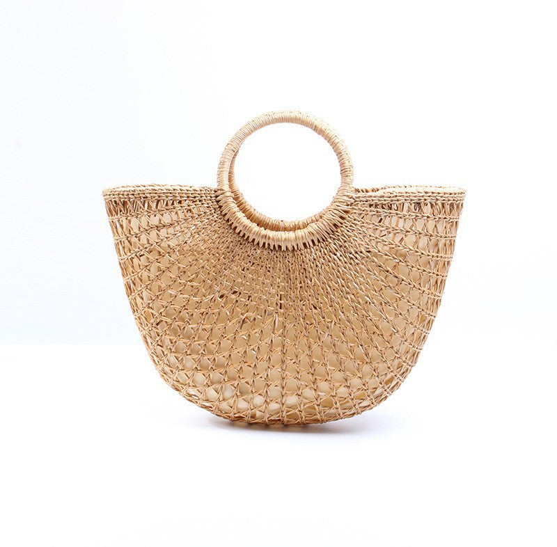 Damen Handgefertigte Strohtasche Karnz