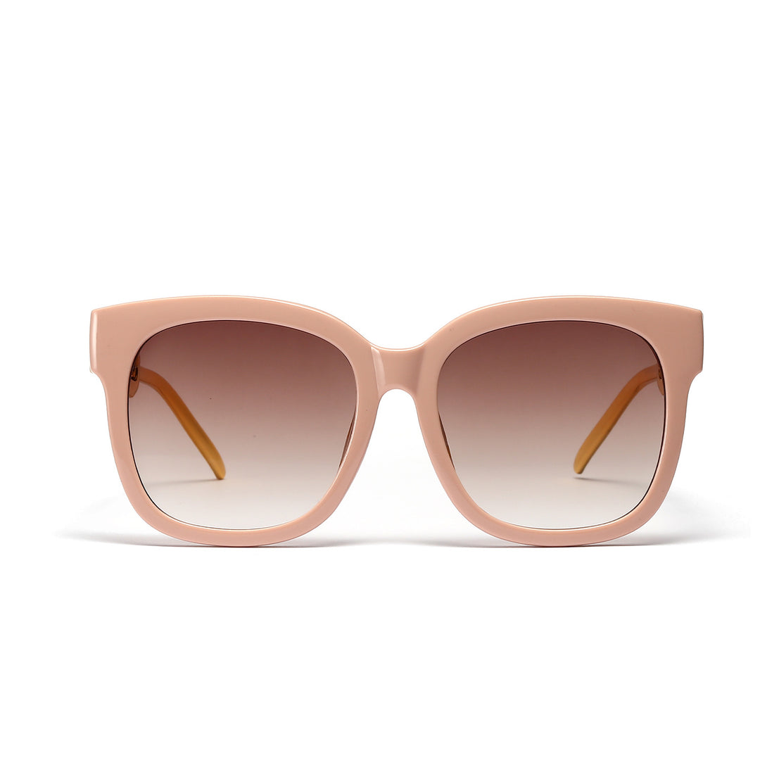 Damen modische oversized Sonnenbrille mit luxuriösem Kettenrahmen Karnz