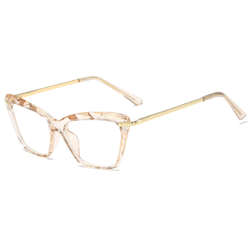 Damen modische große Brille mit elegantem Metallrahmen Karnz