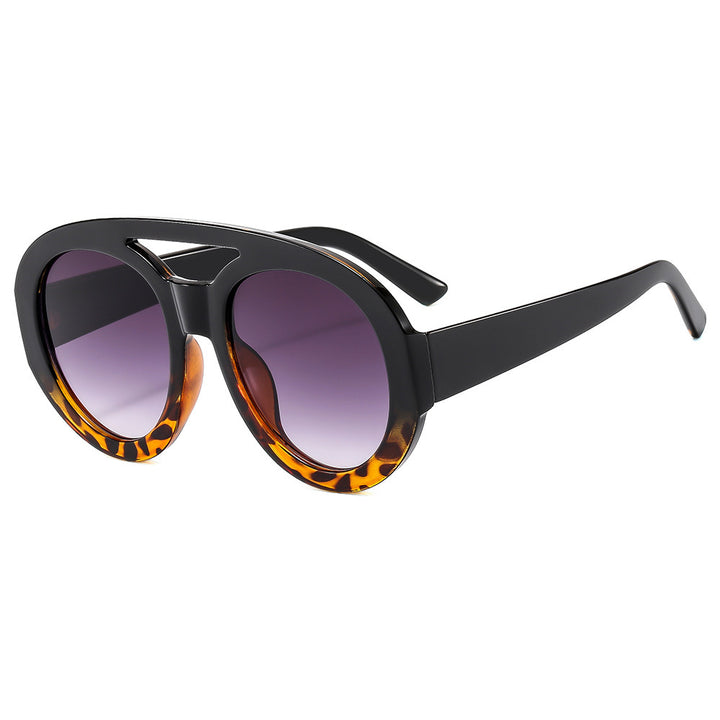 Damen Modische Sonnenbrille im futuristischen Oversized-Design Karnz
