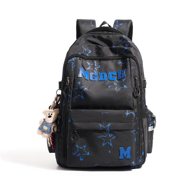 Stern-Print Multi-Fach Rucksack Karnz