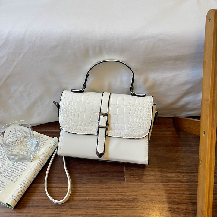 Elegante Krokodilmuster-Handtasche