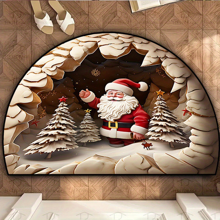 Santa-Schlitten-Themen Indoor Willkommensmatte