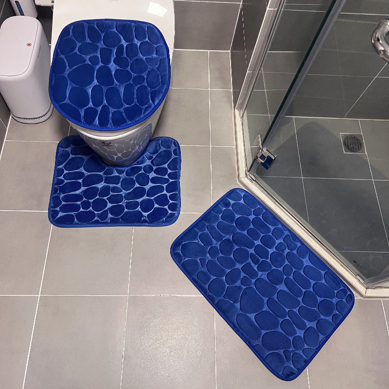 Steinmuster Badezimmermatten-Set
