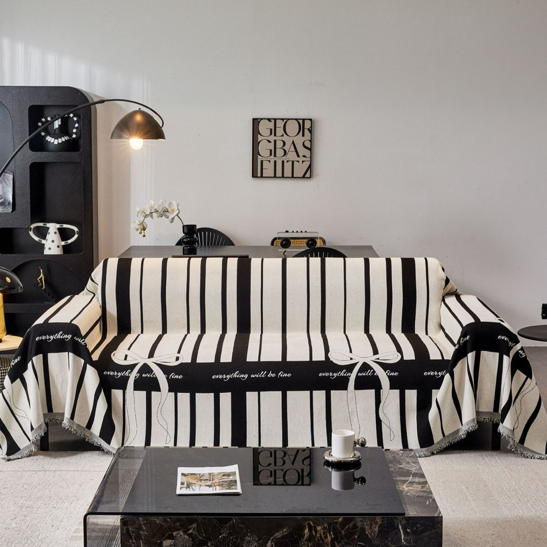 Elegante Texturierte Sofa-Decke