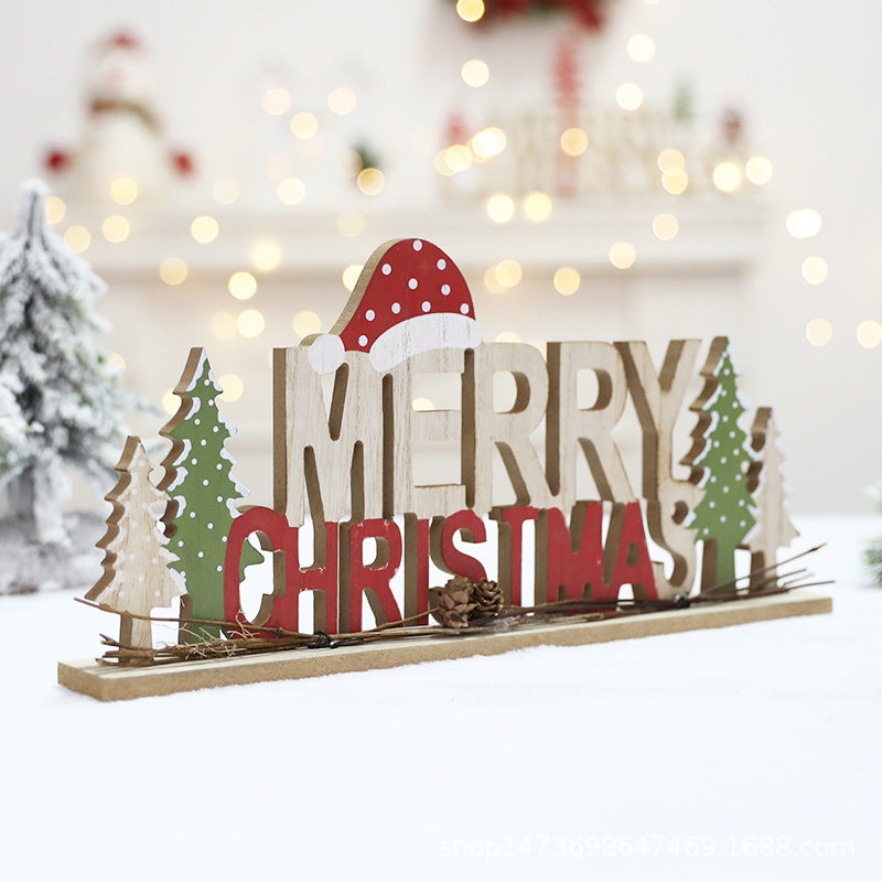 Holz Weihnachtsdekoration Schild