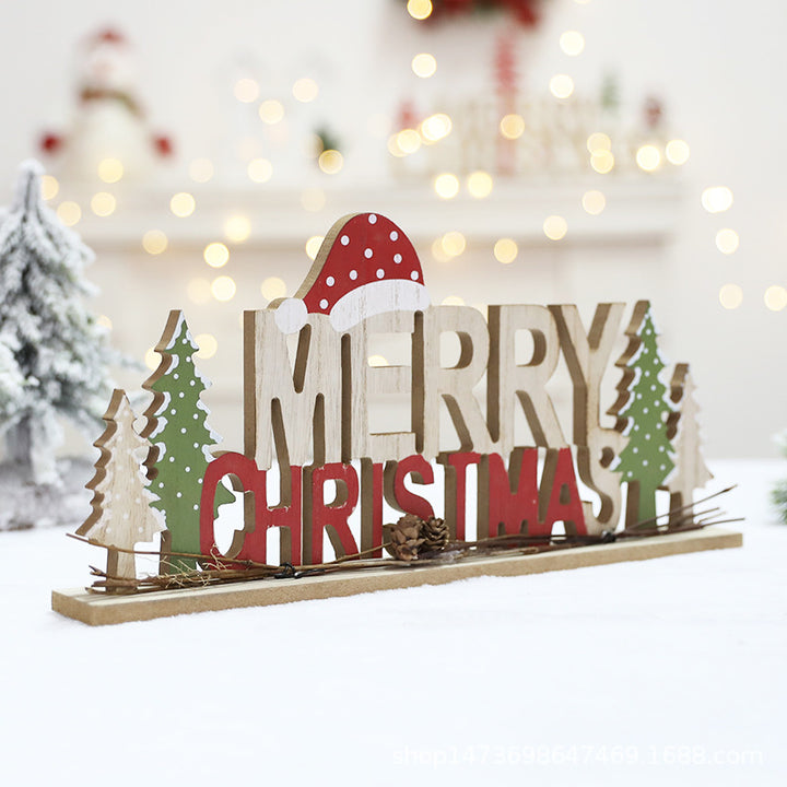 Holz Weihnachtsdekoration Schild