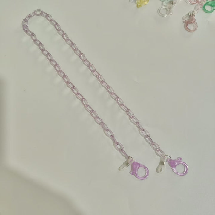 Handgemachte Brillenhalterkette Aus Transparentem Material Karnz