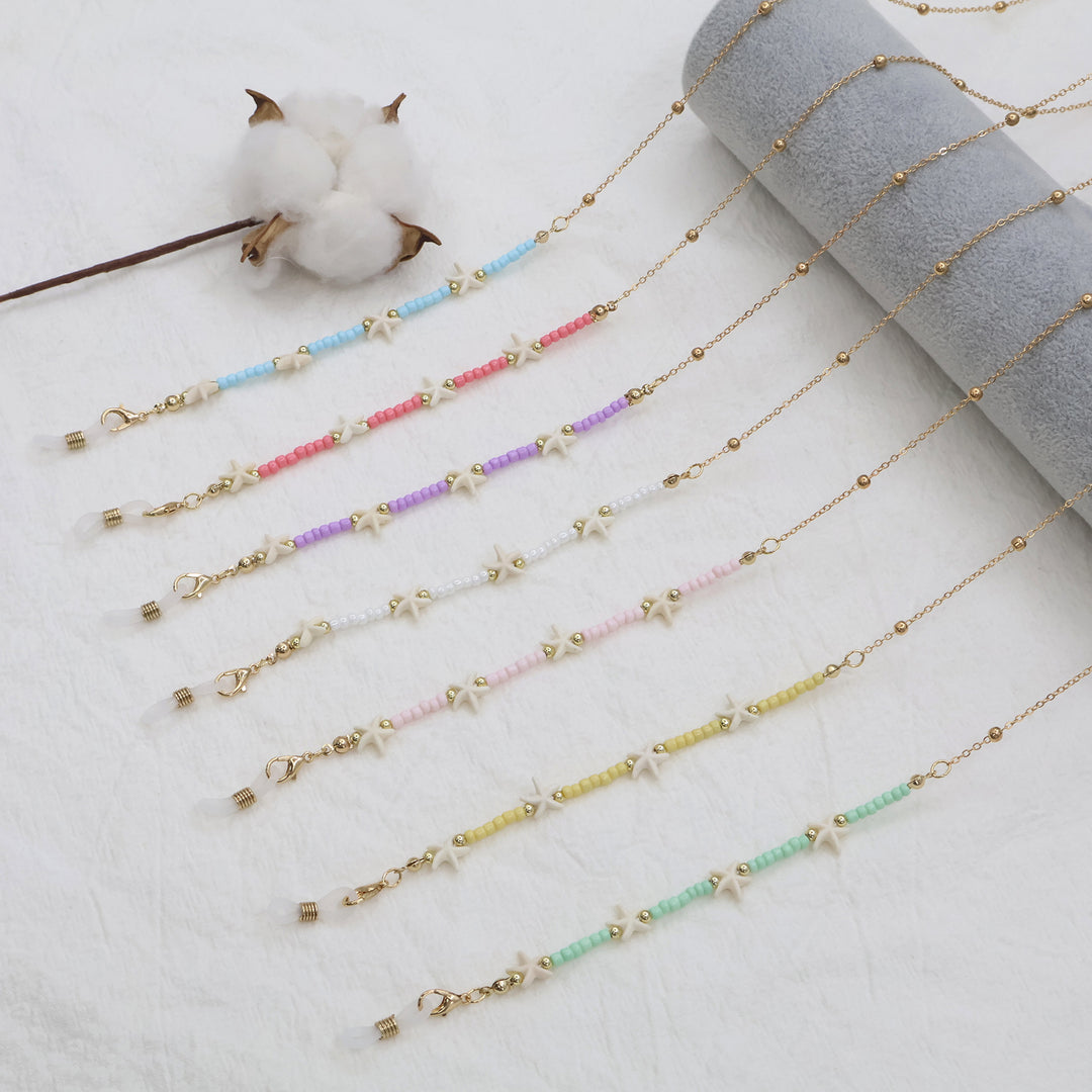 Strand-inspirierte Perlen-Brillenband Karnz
