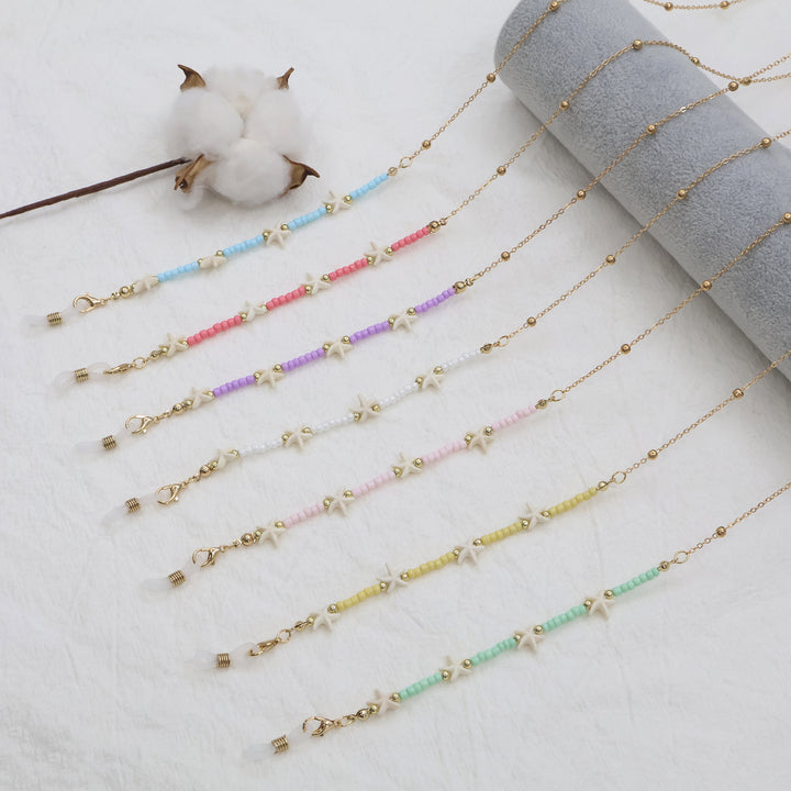 Strand-inspirierte Perlen-Brillenband Karnz