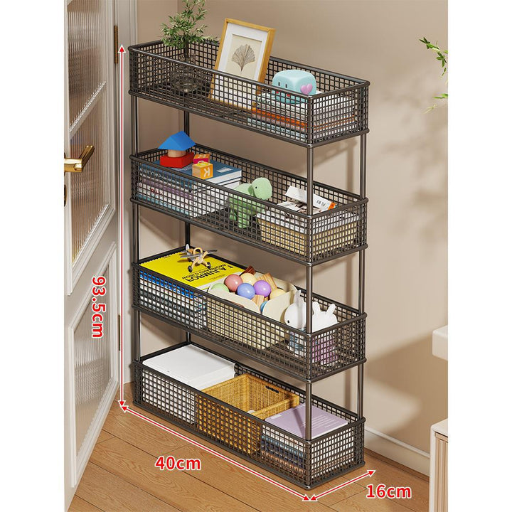 Slim Vertikaler Netzkorb Organizer Regalsystem für enge Räume